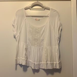 Free People Womens Babydoll Top